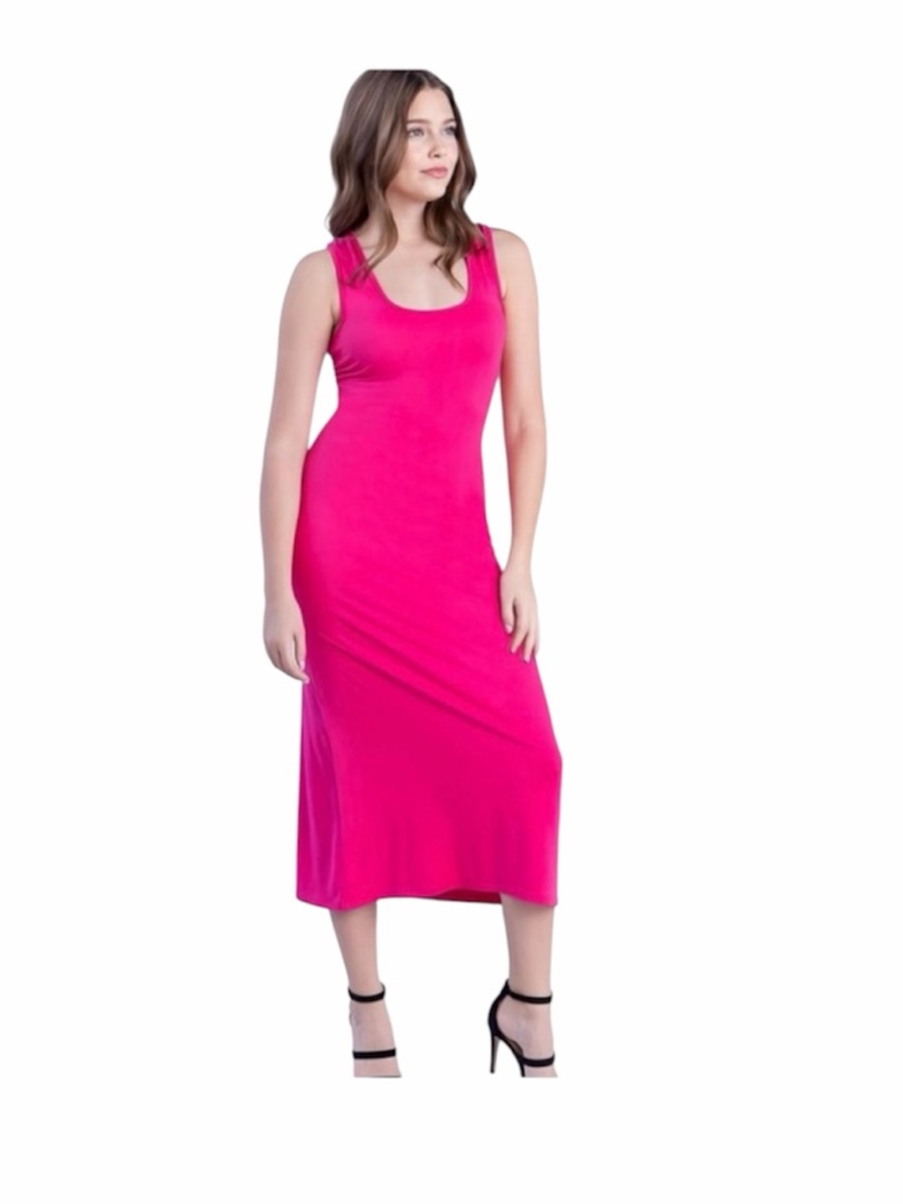 24Seven Fuchsia Sleeveless Dress Size XL